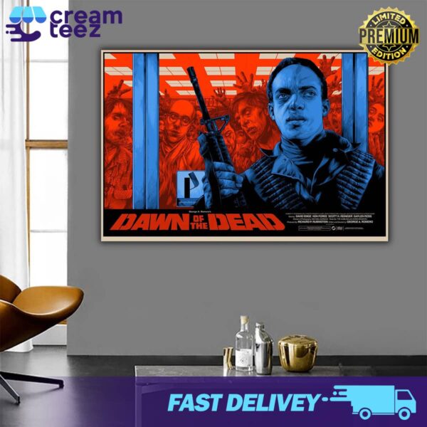 Dawn Of The Dead new poster Film artwork from Ken Taylor Print Art Poster And Canvas