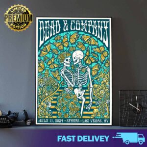 Dead and Company Weekend 8 Poster Merchandise Limited at The Venetian Resort Las Vegas July 11 2024 Sphere Las Vegas NV Print Art Poster And Canvas