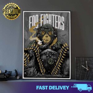 Foo Fighters official poster at Hershey limited edition merchandise July 23 2024 Print Art Poster And Canvas