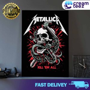 Metallica Kill Em All Print Art Poster And Canvas