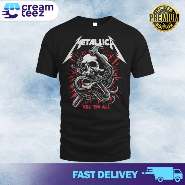 Metallica Kill Em All Tee Print 2D