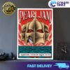 Pearl Jam 2nd tour Barcelona at Palau Sant Jordi limited merchandise poster artwork from Cristina Daura July 8 2024 Print Art Poster And Canvas