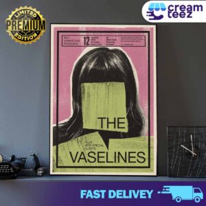 The Vaselines performing at Moth Club on October 12 2024, full band performance limited merchandise poster for the tour Print Art Poster And Canvas