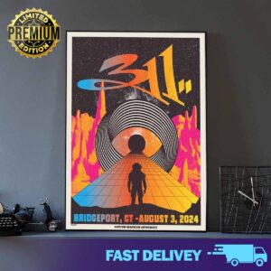 311 Hartford in Healthcare Amphitheater poster merch limited Bridgeport CT August 3 2024