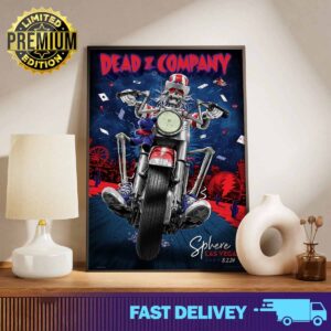 Dead and Company Sphere Official Limited Merchandise Poster in Las Vegas August 2, 2024 2