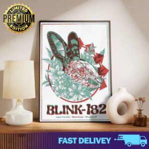 Official blink 182 poster for today's show at the Fiserv Forum Milwaukee, Wisconsin August 7th 2024