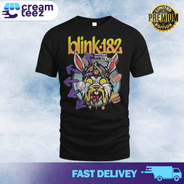 Official blink-182 t-shirt for today’s show at the Target Center in Minneapolis, MN August 6 2024