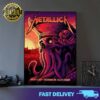 Metallica M72 World Tour returns to North America at Gillette Stadium and limited sales poster for 2 shows August 2nd and 4th, 2024 Foxborough, Ma Print Art Poster And Canvas