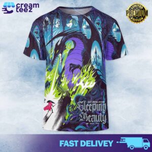 Walt Disney presents Sleeping Beauty  Merch Limited Edition 2024 All Over Print T-shirt