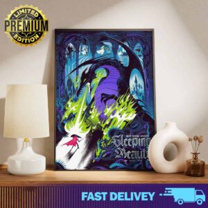 Walt Disney presents Sleeping Beauty Poster Merch Limited Edition 2024 Print Art Poster And Canvas